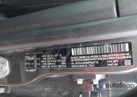 2021 Jeep Renegade Latitude Fwd из США, поврежденный, VIN ZACNJCBB2MPM24716